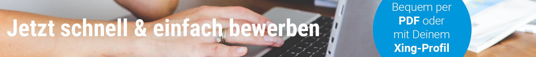 Schnell und einfach bewerben